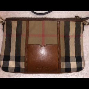 Burberry Check Canvas Crossbody Bag